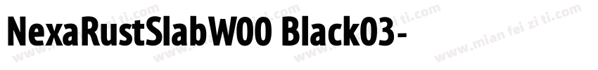 NexaRustSlabW00 Black03字体转换